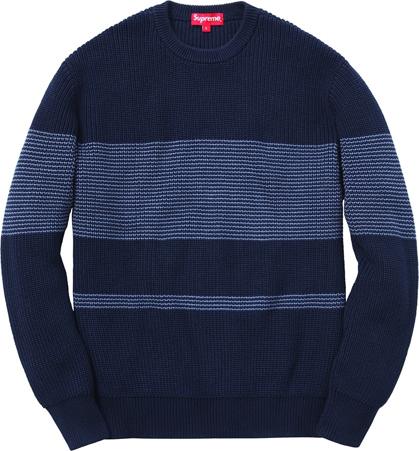Tonal Stripe Crewneck Sweater view 2